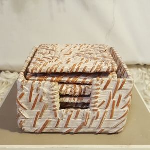 Coaster Set Wicker